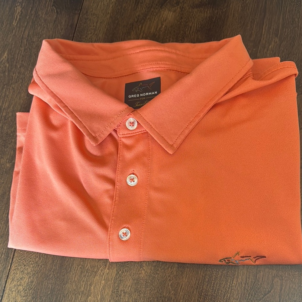 Greg Norman Collection Men's Orange Polo Shirt